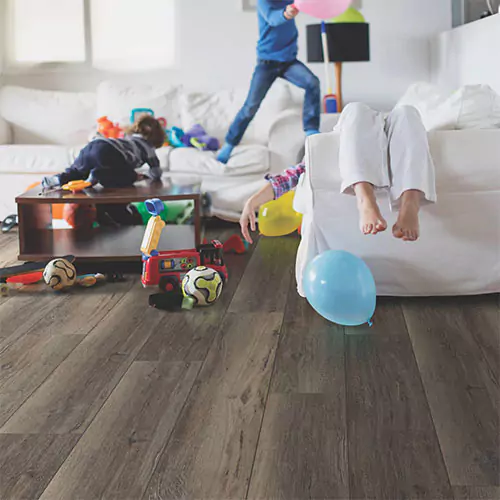 kids playing in living room | Yetzer Home Store
